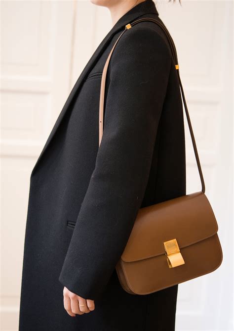 celine mini bag brown|Celine mini shoulder bag.